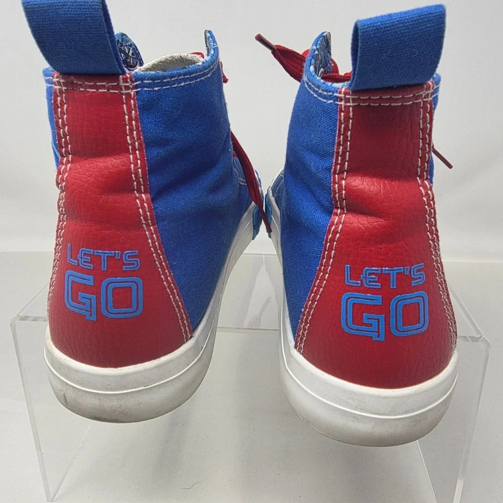 Sega Sonic the Hedgehog Shoes Kids Size 4 Blue High Top Sneakers Ground Up